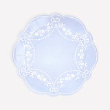 Blue Pastel Rococo Side Paper Plates