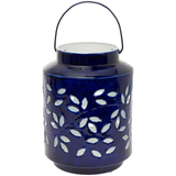 Large Navy Metal Outdoor Lantern
