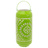 Large Lime Metal Outdoor Lantern