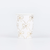 GOLD BOW PAPER CUPS