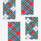 Paper Plaid Mix Guest Towels