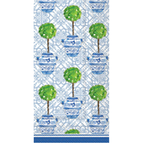 Blue Topiary Paper Guest Towel Napkins