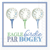 Eagle Birdie Par-Blue Paper Beverage Napkins