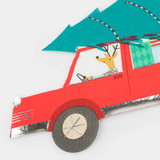 DRIVING REINDEER PAPER NAPKINS