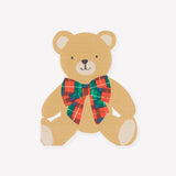 Paper Plaid Teddy Napkins