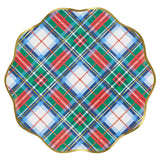 Paper Plaid Mix Dinner Plates