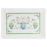Boxwood Bunny Rectangle Serving Platter