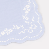 Large Blue Pastel Rococo Paper Napkins
