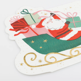 SLEIGH LARGE DIE CUT PAPER NAPKINS