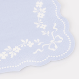 Small Blue Pastel Rococo Paper Napkins