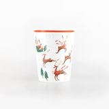 SANTA, SLEIGH & REINDEER PAPER CUPS