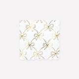 GOLD BOW PAPER BEVERAGE NAPKINS