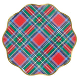 Paper Plaid Mix Dinner Plates