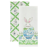 Boxwood Bunny Tea Towels Set of 2