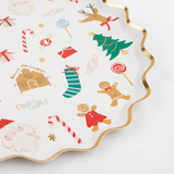 JOLLY CHRISTMAS SIDE PAPER PLATES