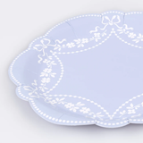 Blue Pastel Rococo Side Paper Plates