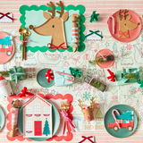 DRIVING REINDEER PAPER NAPKINS