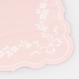 Small Pastel Pink Rococo Paper Napkins