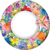 Abundant Floral Paper Dinner Plates