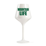 Mountain Life White Wine Glass