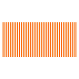 Orange Striped Paper Tablecloth