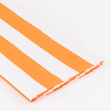 Orange Striped Paper Tablecloth