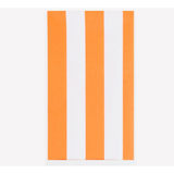 Orange Striped Paper Tablecloth