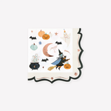 Ornate Edge Halloween Small Paper Napkins