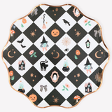 Patchwork Halloween Dinner Paper Plates