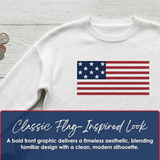 Large White Flag Lightweight Sweater