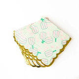 Pickleball Stripe Paper Beverage Napkins