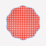 Red Gingham Paper Side Plates