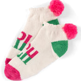 IVORY GRINCH HOME SOCKS