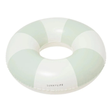SunnyLife Tube Pool Ring Sage Green Stripe