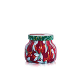 TINSEL AND SPICE HOLIDAY PATTERN PLAY PETITE CANDLE