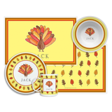 Personalized Tom Turkey Kids Dinnerware Set