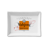 Mahjong Orange Label Ceramic Tray