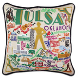 TULSA HAND EMBROIDERED PILLOW