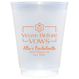 Personalized 16 oz Veuve Before Vows Frost Flex Cups Set of 25