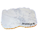 White Metz Marble Serving Board