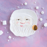 GLITTERVILLE PAPA NOEL COOKIE PLATTER CREAM